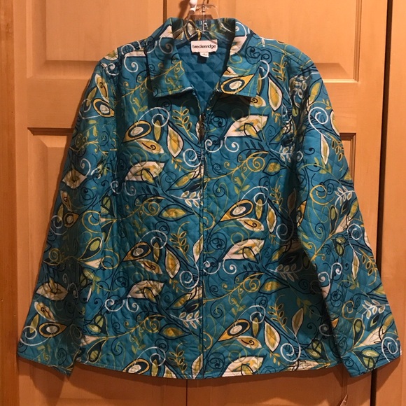 breckenridge Jackets & Blazers - New Breckenridge Blue Quilted Jacket